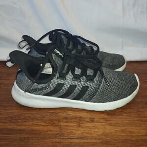 Adidas Women Size 6 Cloud foam Pure 2.0 Running Shoes Black Gray